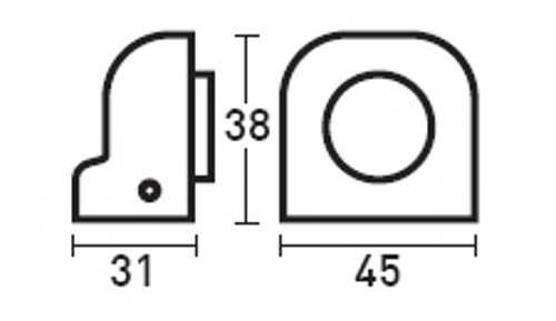 Batente limitador de porta - LAT�O